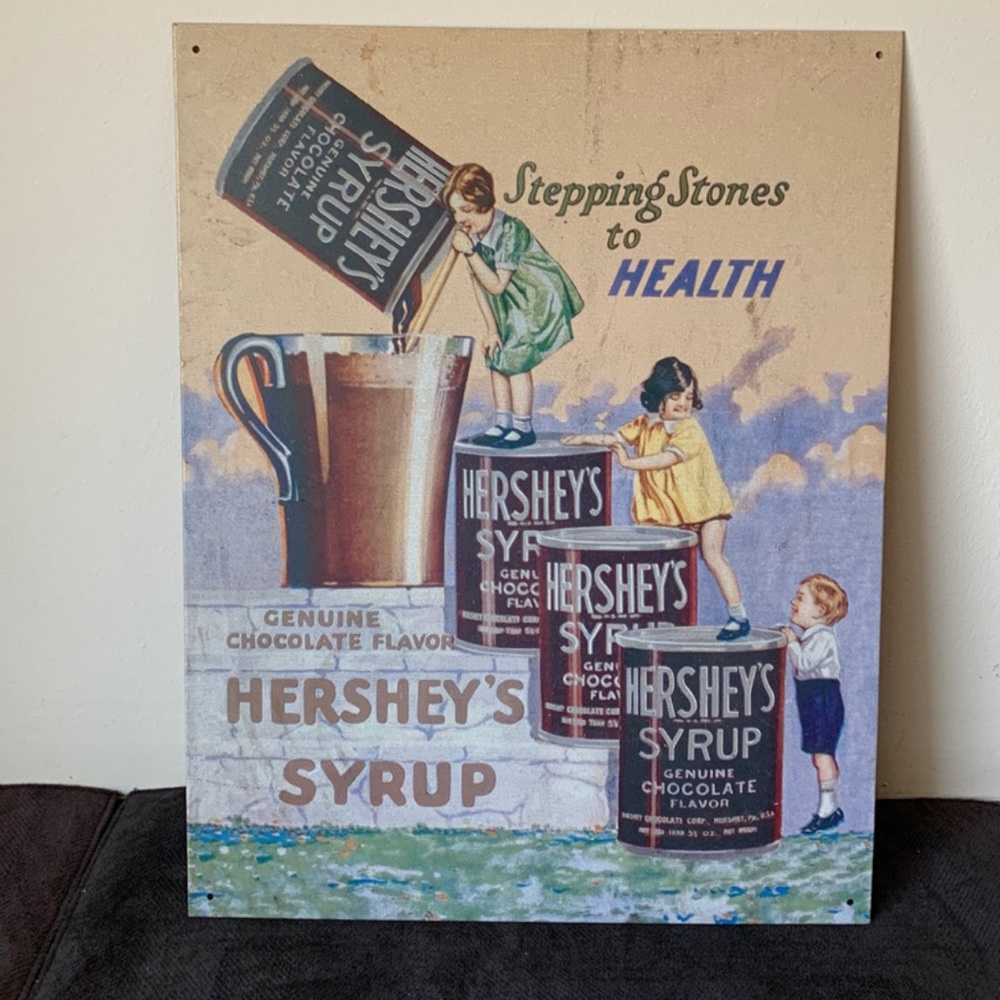 HERSEY HEALTH TIN SIGN